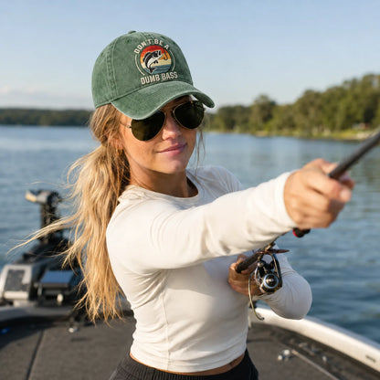 Don't Be A Dumb Bass Washed Cap - Washed Cap - lifestyle