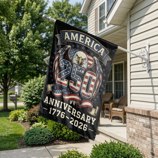 America 250th Anniversary Garden Flag, 2026 Liberty Bell 1776 Design, Patriotic Yard Decor, Distressed USA Flag, Physical or Digital Downloa - 12"x18" - Garden Flag
