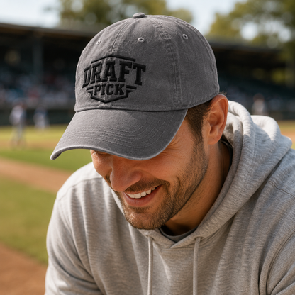Draft Pick Embroidered Washed Cap - Washed Cap - lifestyle