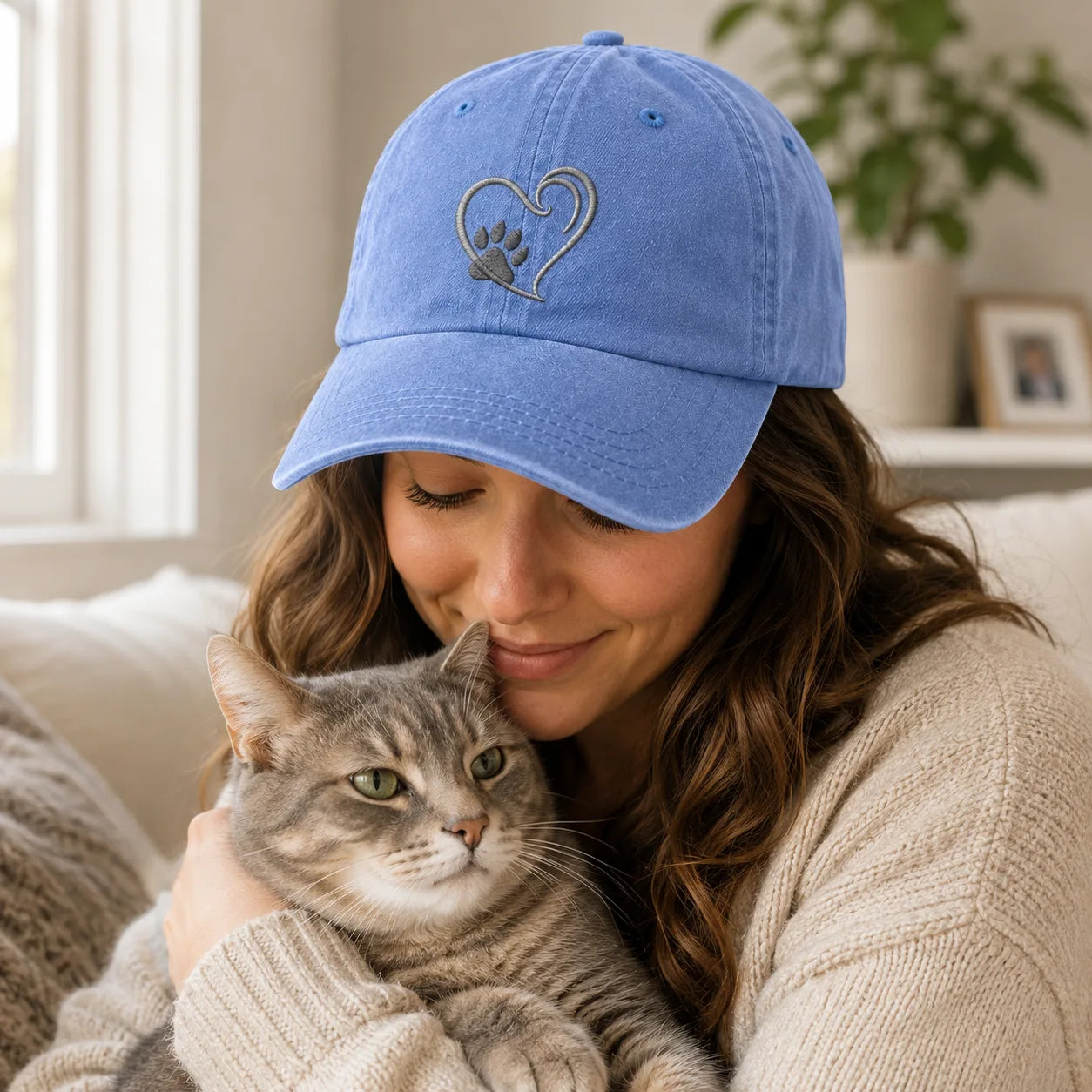 Emily Paw Heart Washed Cap - Washed Cap - detail