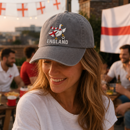England Goose Embroidered Washed Cap - Washed Cap - alternate angle