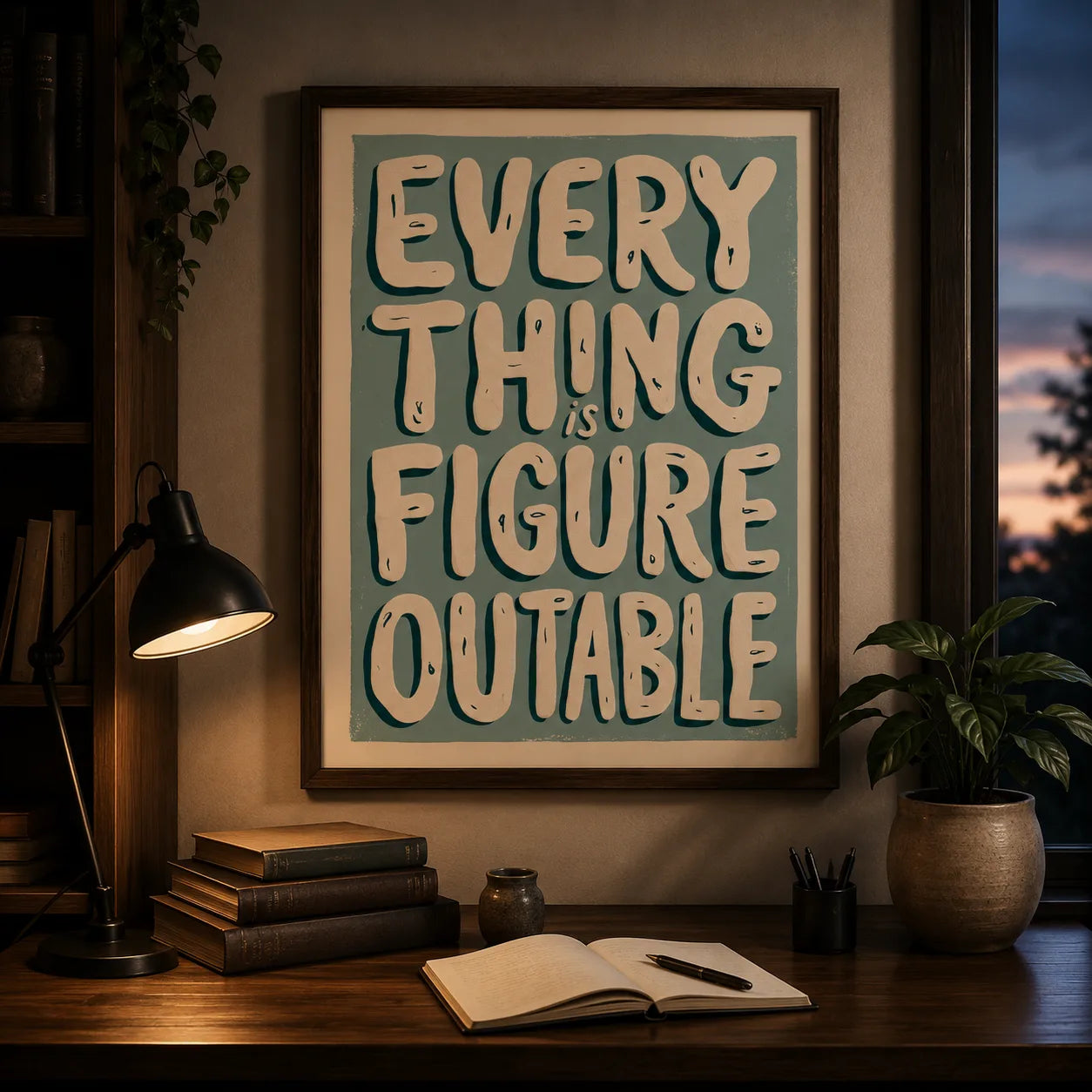 Everything Is Figureoutable Wall Art Decor - Wall Art Decor - lifestyle
