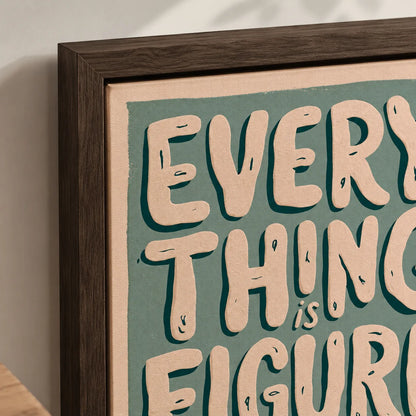 Everything Is Figureoutable Wall Art Decor - Wall Art Decor - packaging