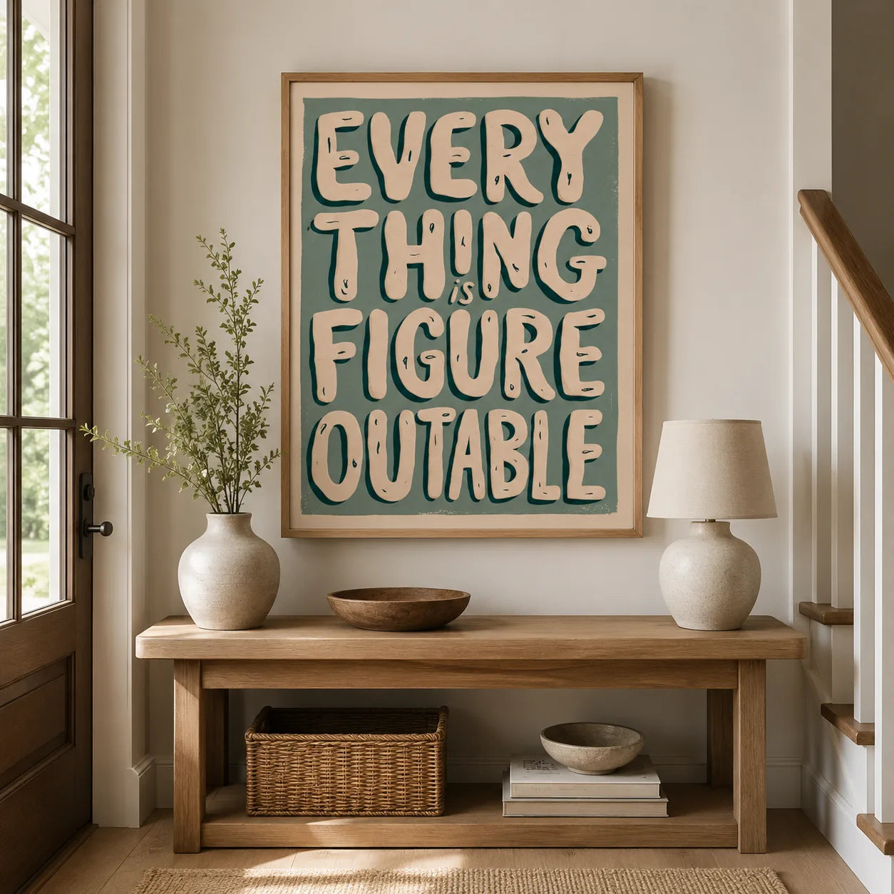 Everything Is Figureoutable Wall Art Decor - Wall Art Decor - styled