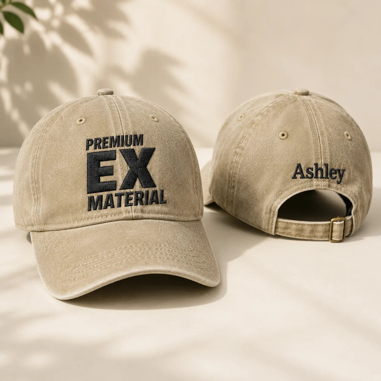 Ex Material Washed Cap - Washed Cap - front view