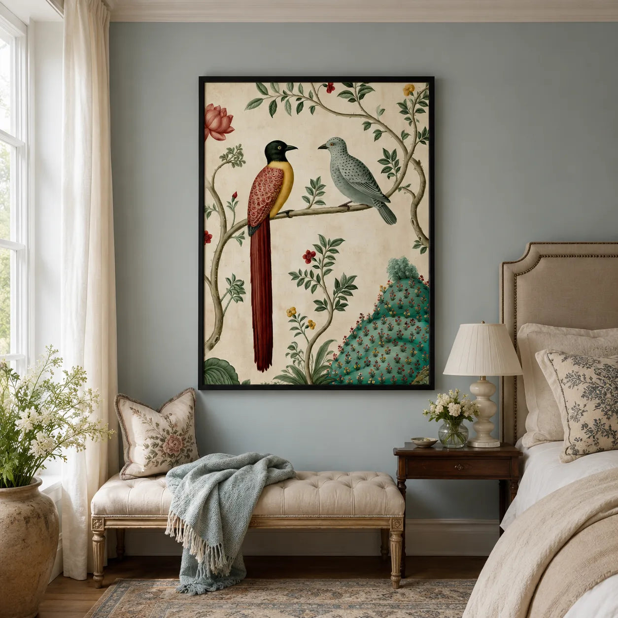 Exotic Bird Duo Wall Art Decor - Wall Art Decor - alternate angle