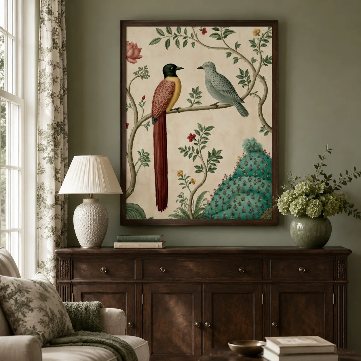 Exotic Bird Duo Wall Art Decor - Wall Art Decor - detail
