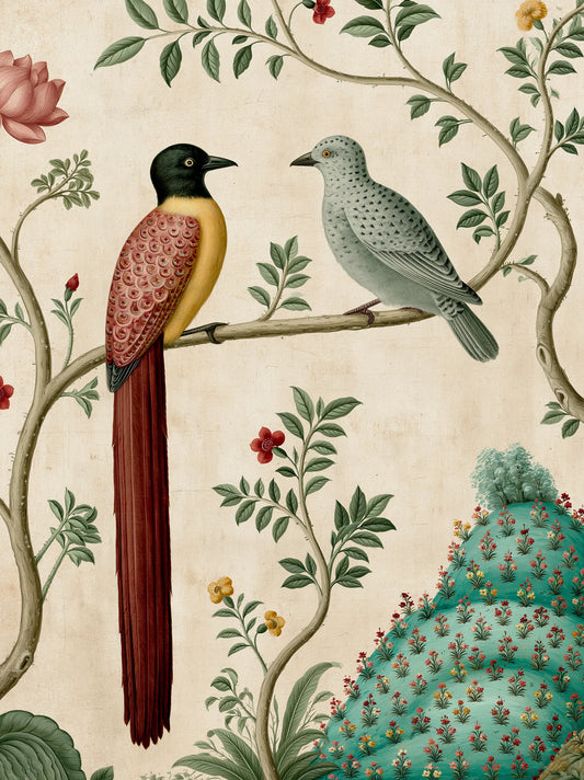 Exotic Bird Duo Wall Art Decor - Wall Art Decor - front view