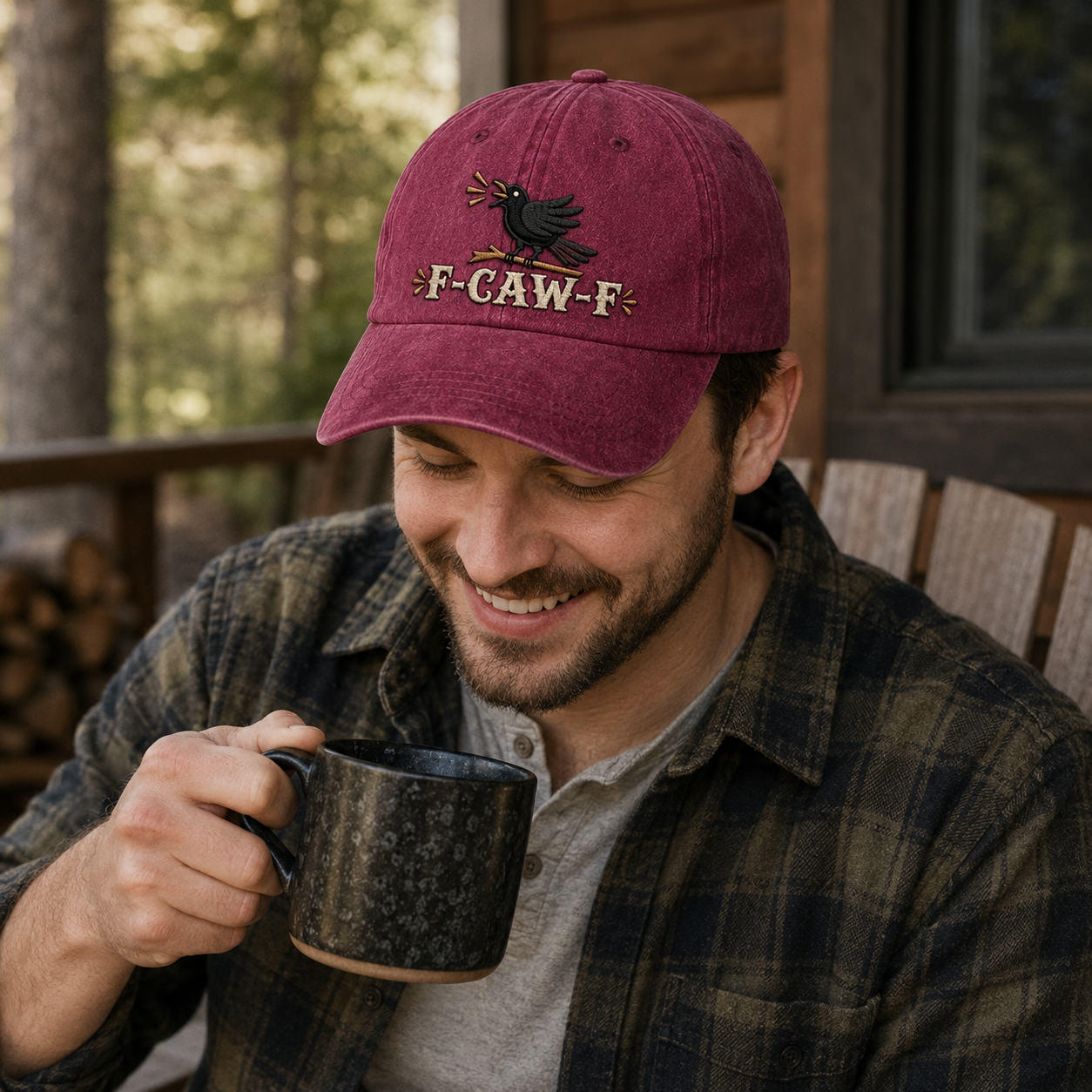 F Caw F Raven Washed Cap - Washed Cap - lifestyle
