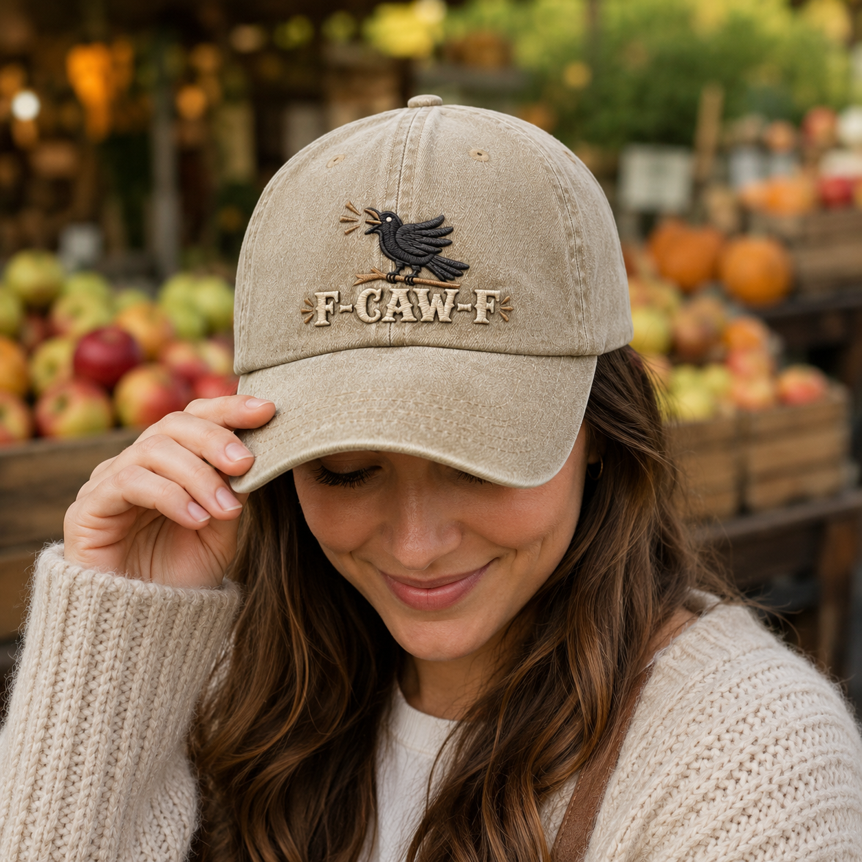 F Caw F Raven Washed Cap - Washed Cap - side view