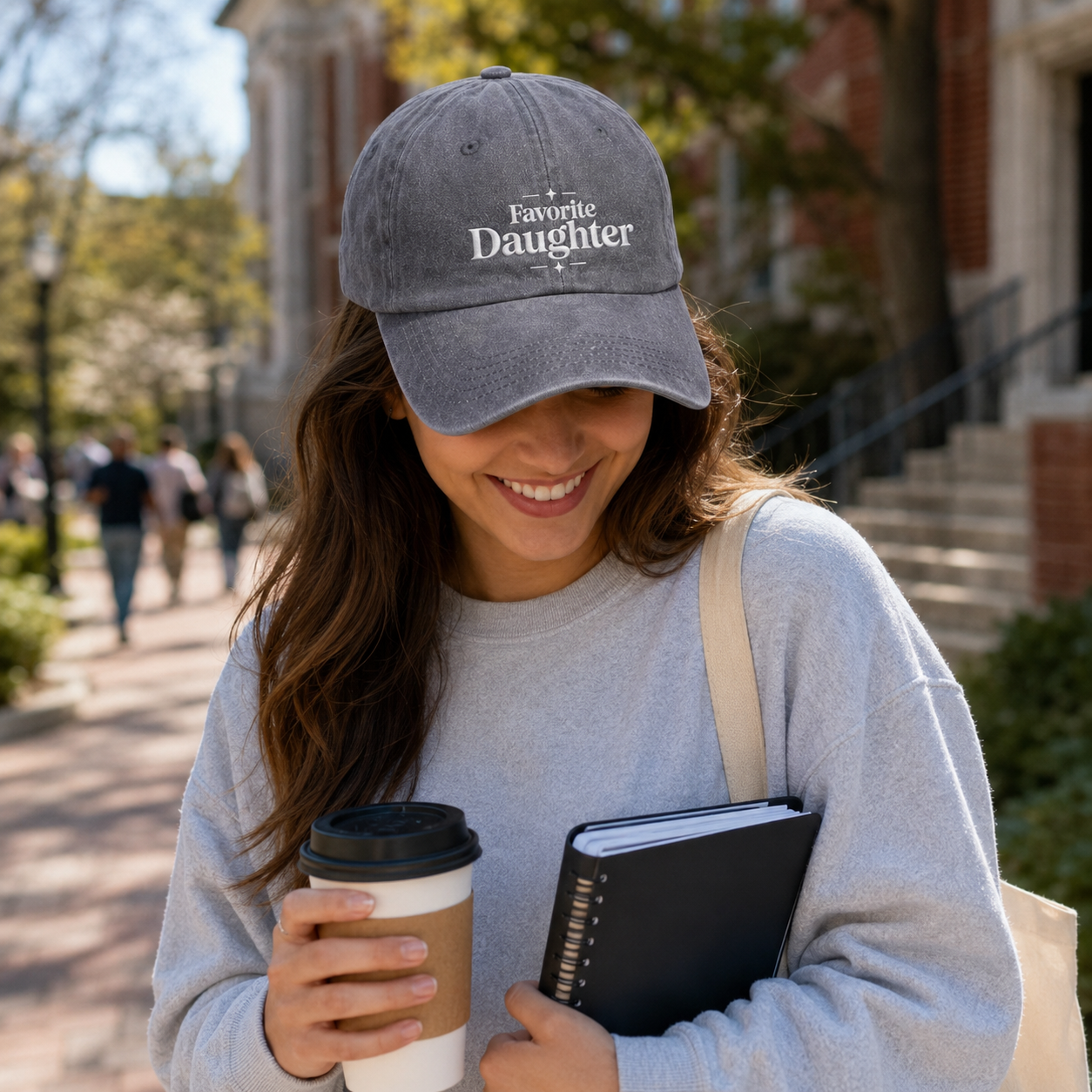 Favorite Daughter Embroidered Washed Cap - Washed Cap - alternate angle