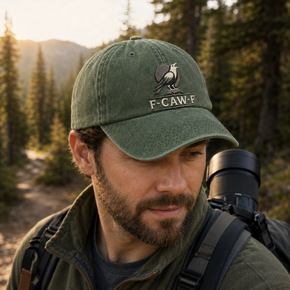 F-Caw-F Crow Washed Cap - Washed Cap - alternate angle