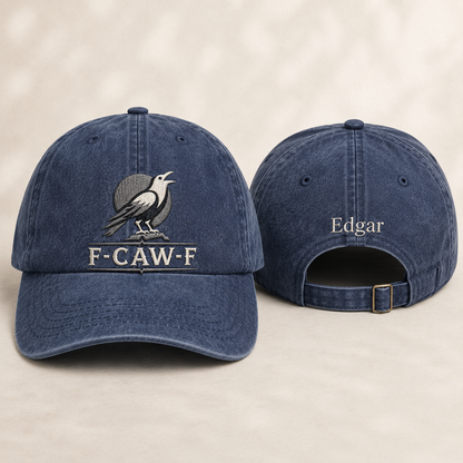 F-Caw-F Crow Washed Cap - Washed Cap - front view