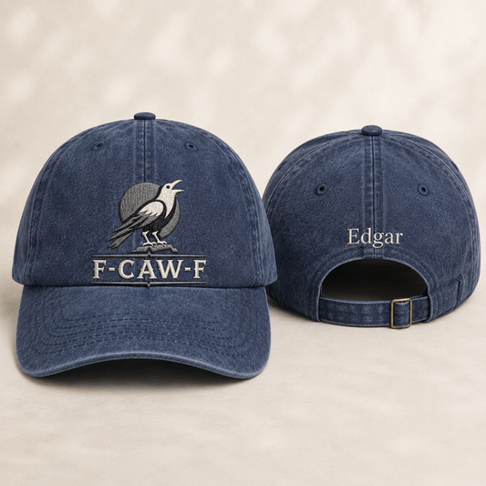 F-Caw-F Crow Washed Cap - Washed Cap - front view