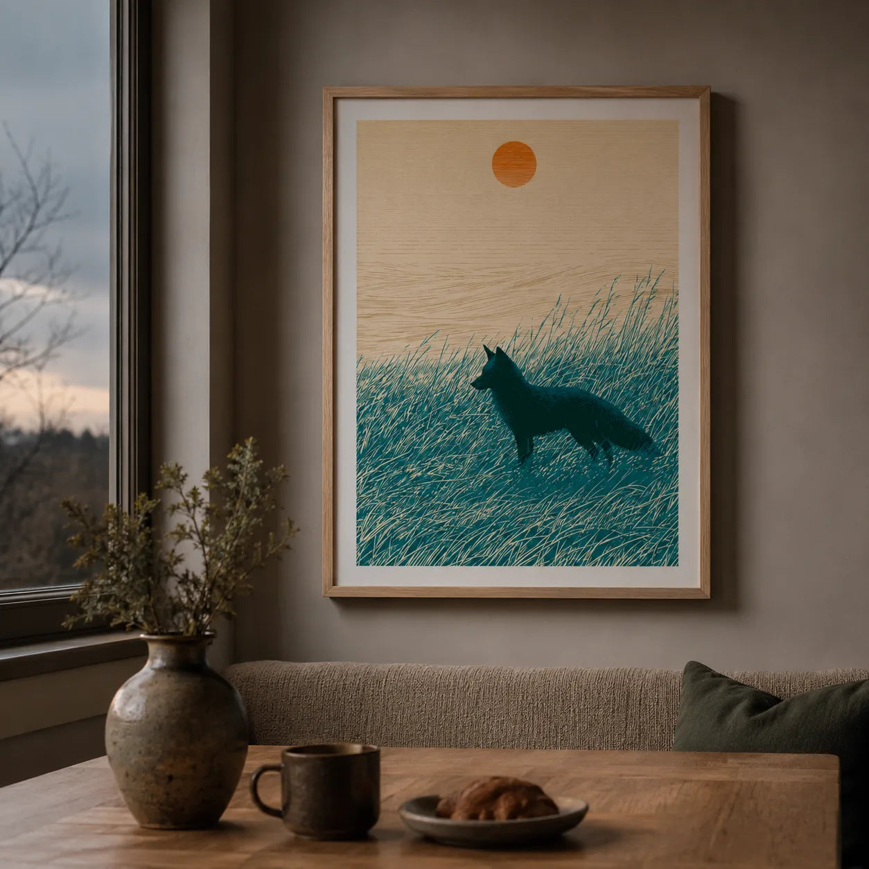 Fox at Sunset Wall Art Decor - Wall Art Decor - lifestyle
