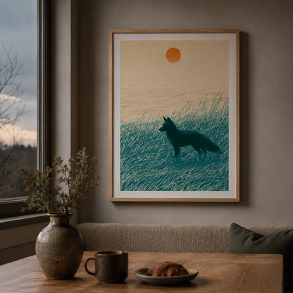 Fox at Sunset Wall Art Decor - Wall Art Decor - lifestyle
