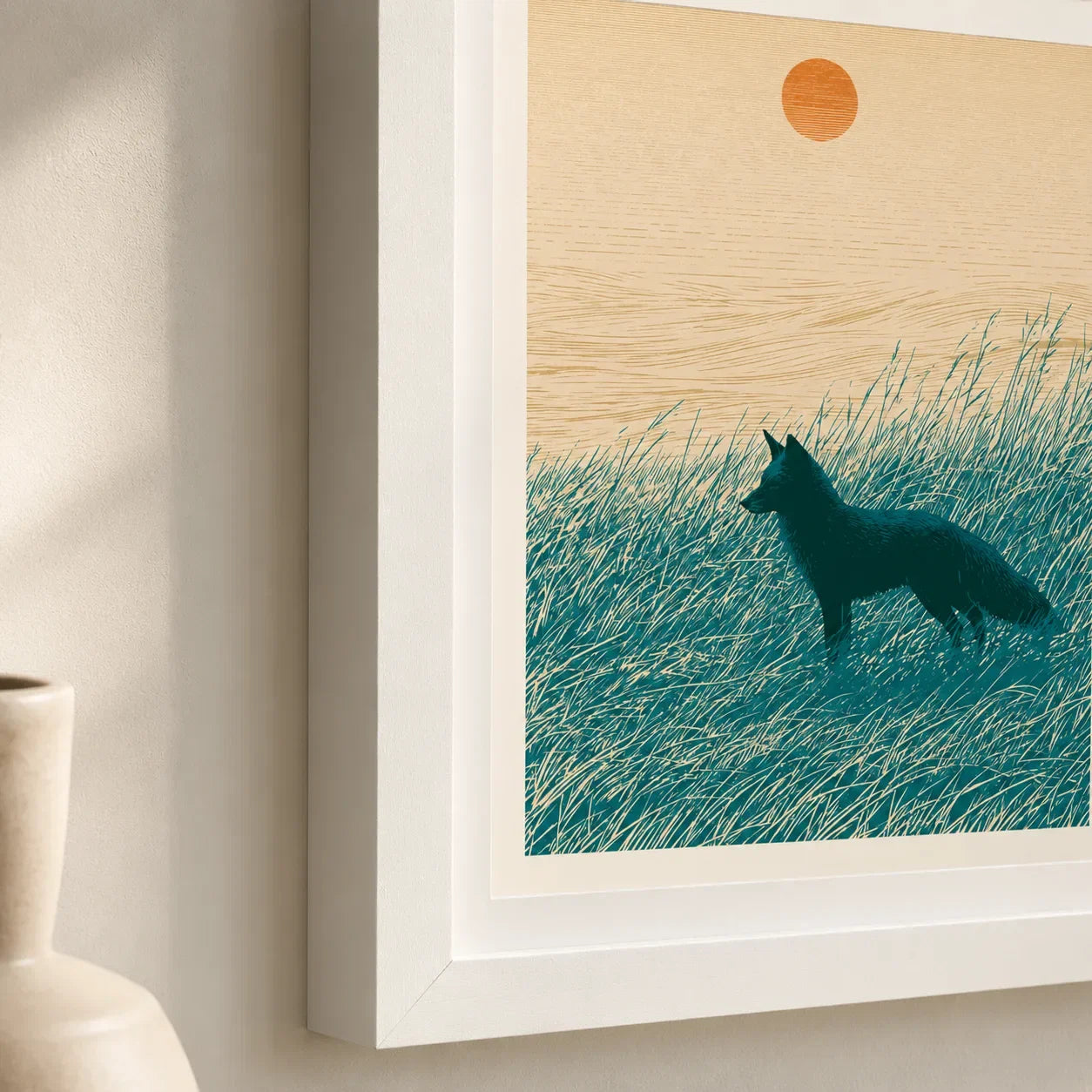 Fox at Sunset Wall Art Decor - Wall Art Decor - packaging