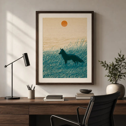 Fox at Sunset Wall Art Decor - Wall Art Decor - styled