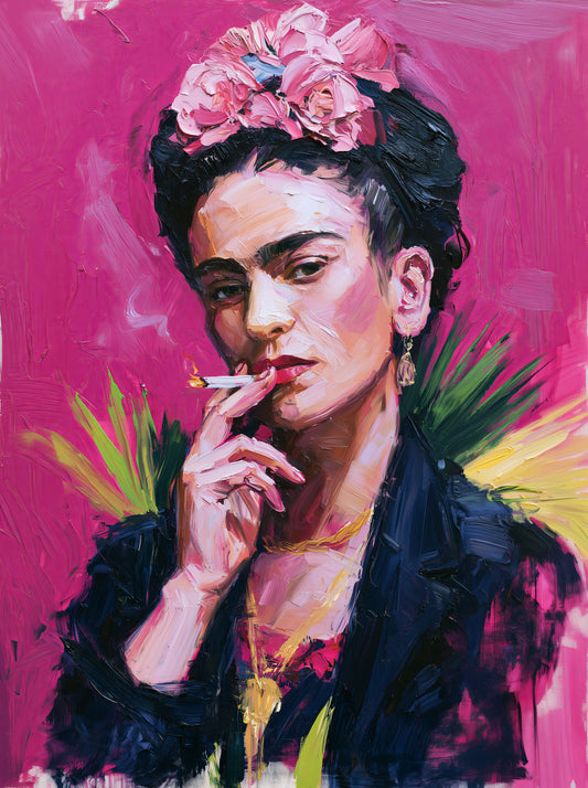 Póster Inspirado en Frida Kahlo - Wall Art Decor - front view - frida kahlo inspired wall art, frida kahlo inspired art print