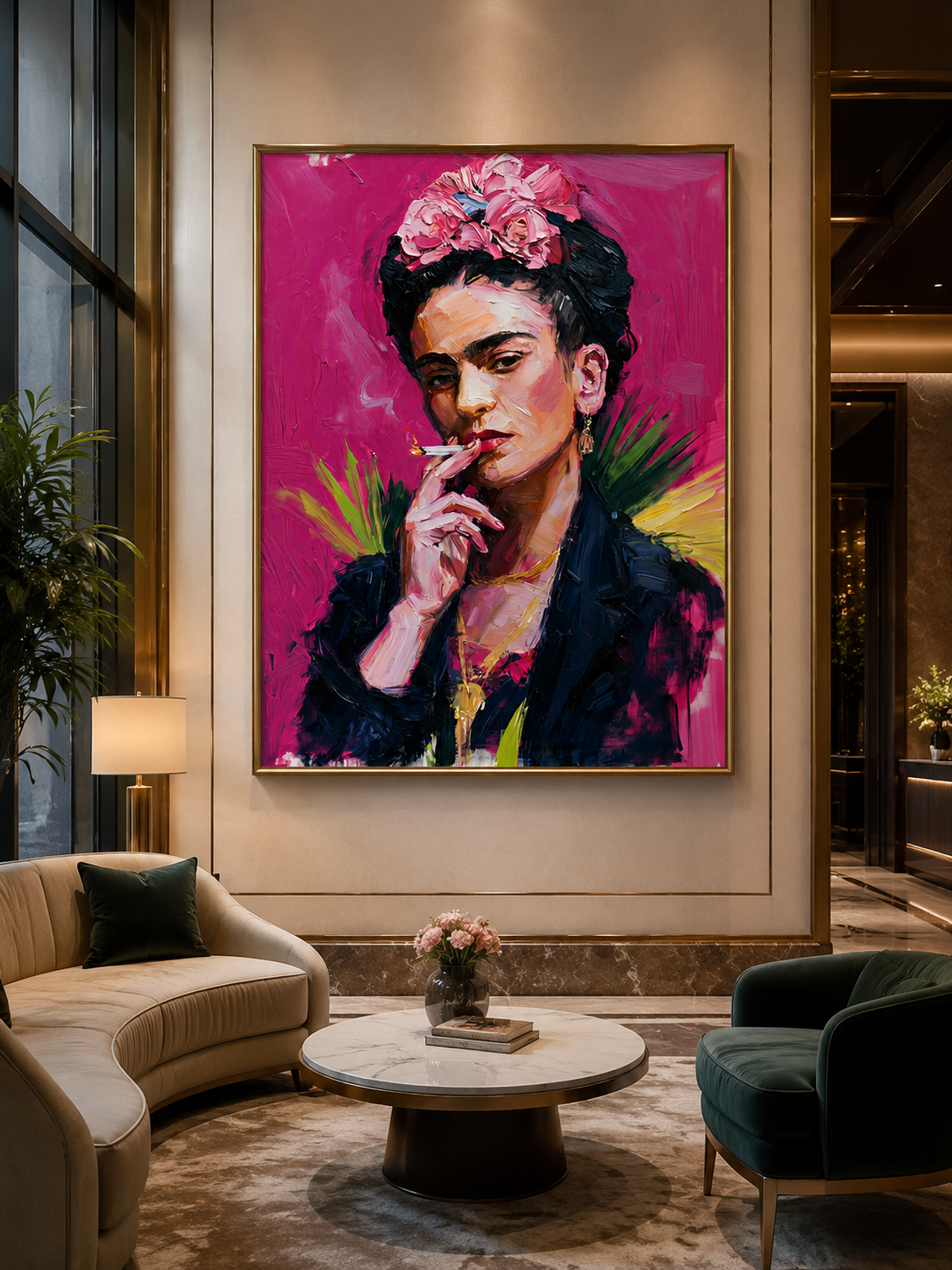 Frida Kahlo-inspirerad Poster - Wall Art Decor - close-up - frida kahlo inspired wall art, frida kahlo inspired art print