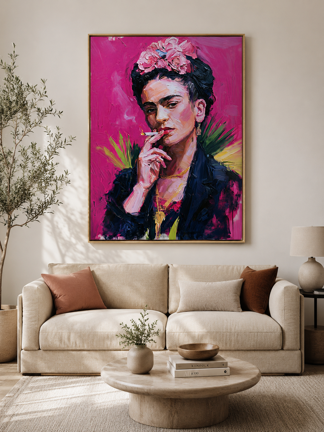 Frida Kahlo-inspirerad Poster - Wall Art Decor - detail view - frida kahlo inspired wall art, frida kahlo inspired art print