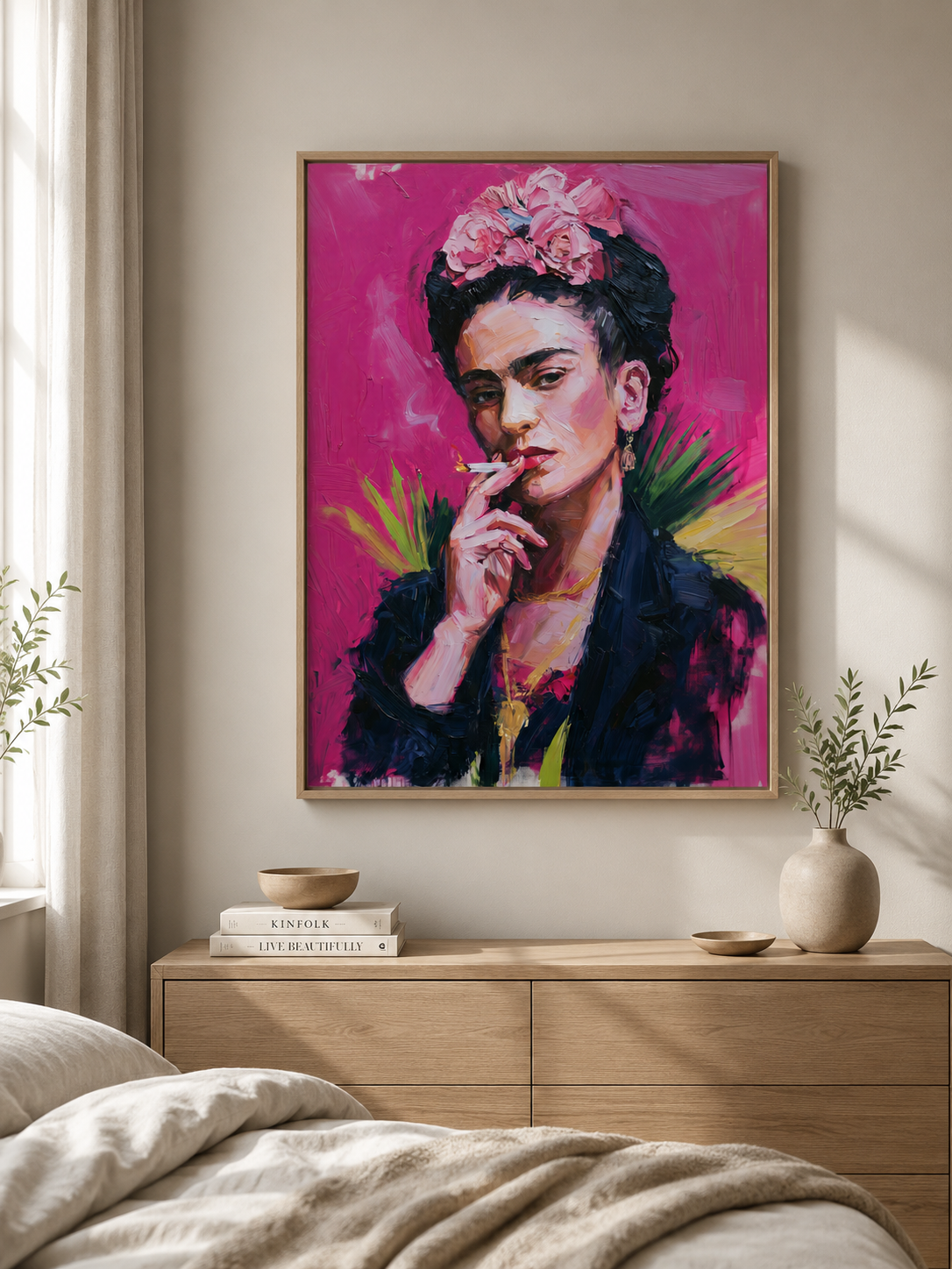 Frida Kahlo-inspirerad Poster - Wall Art Decor - lifestyle shot