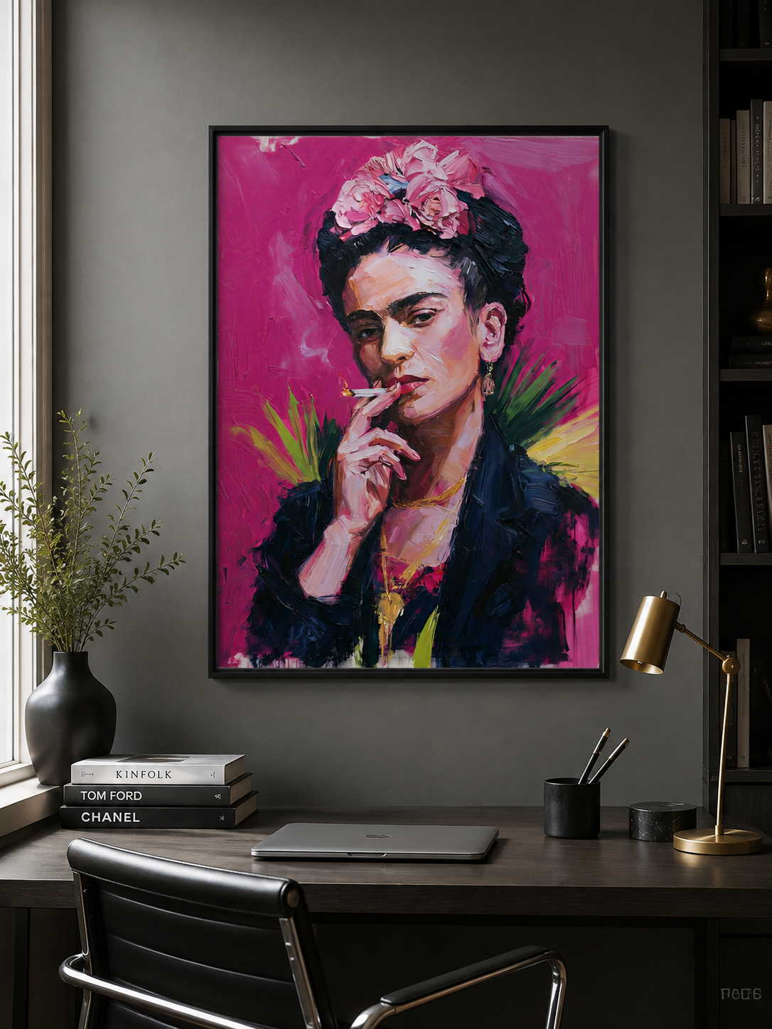 Frida Kahlo-inspirerad Poster - Wall Art Decor - close-up - frida kahlo inspired wall art, frida kahlo inspired art print