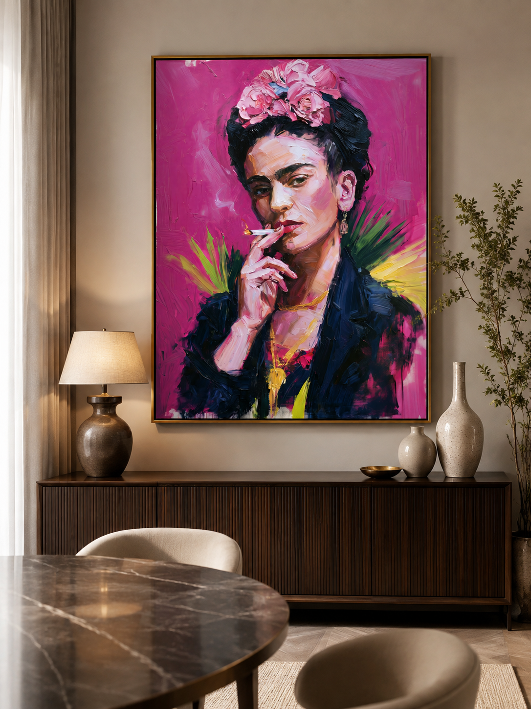 Frida Kahlo-inspirerad Poster - Wall Art Decor - detail view - frida kahlo inspired wall art, frida kahlo inspired art print