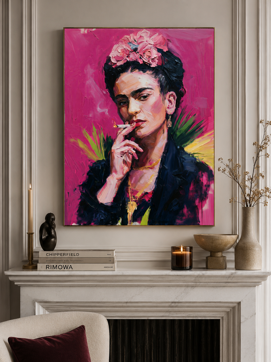 Frida Kahlo-inspirerad Poster - Wall Art Decor - lifestyle shot