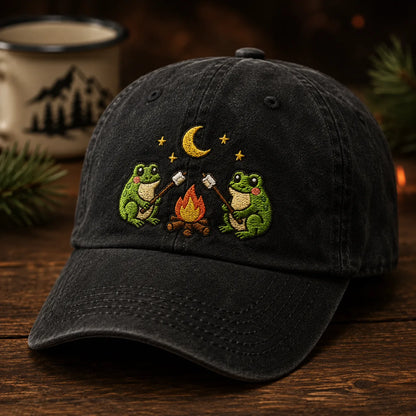 Frog Campfire Washed Cap - washed cap - alternate angle
