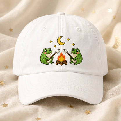 Frog Campfire Washed Cap - washed cap - detail