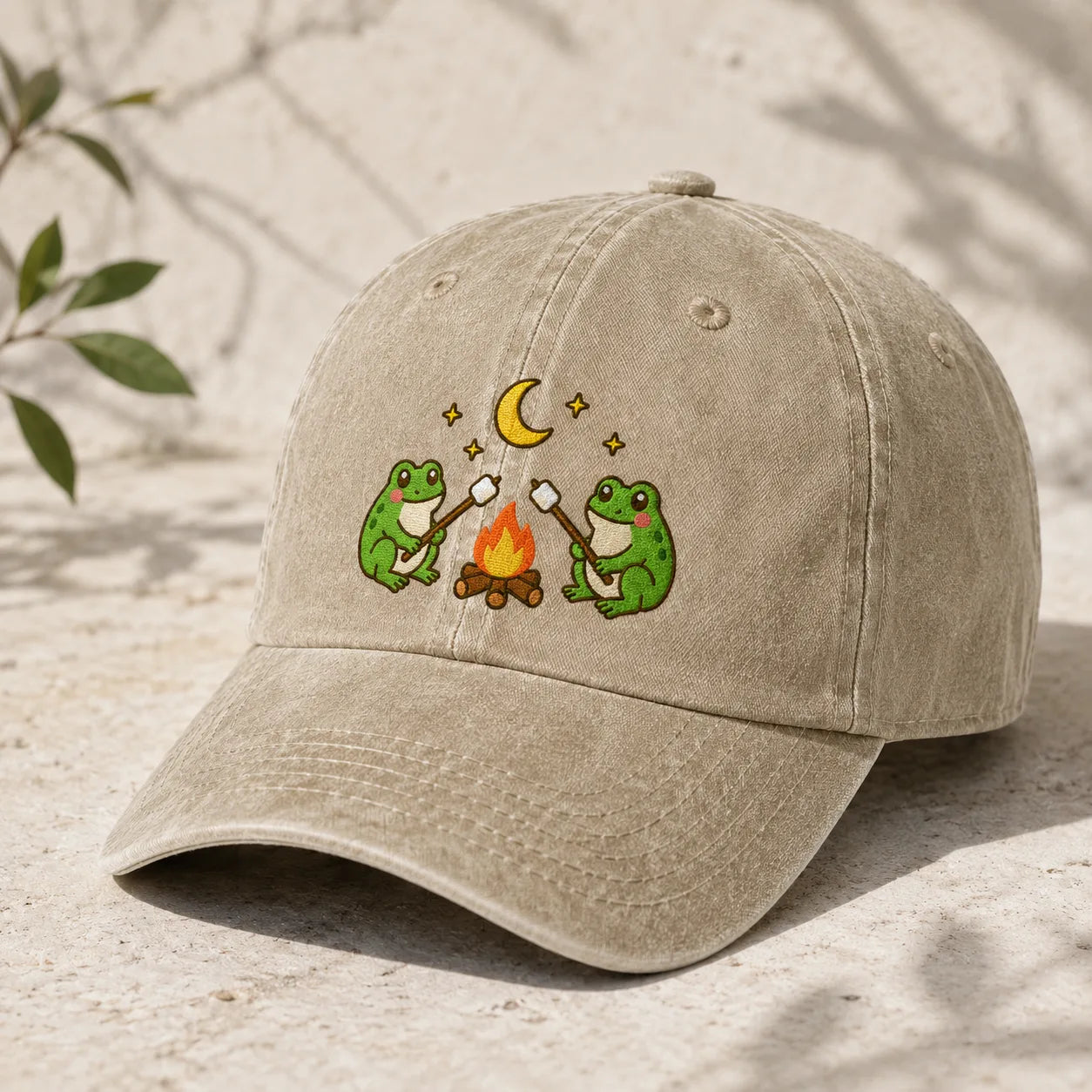 Frog Campfire Washed Cap - washed cap - lifestyle