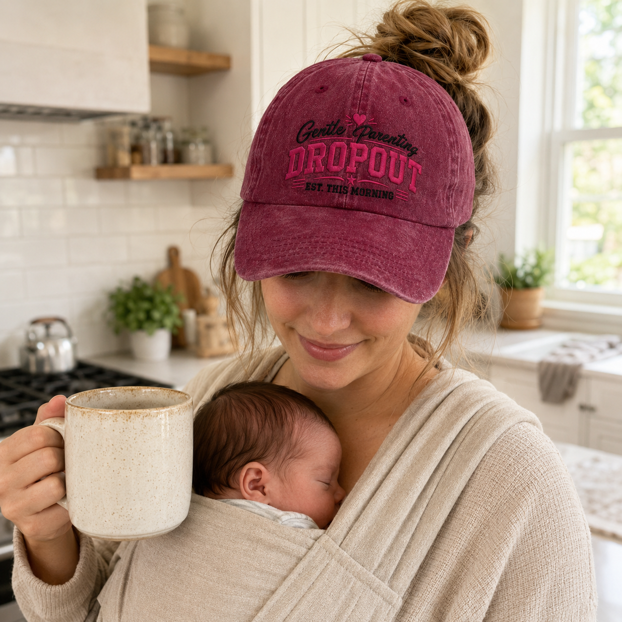 Gentle Parenting Dropout Washed Cap - Washed Cap - detail