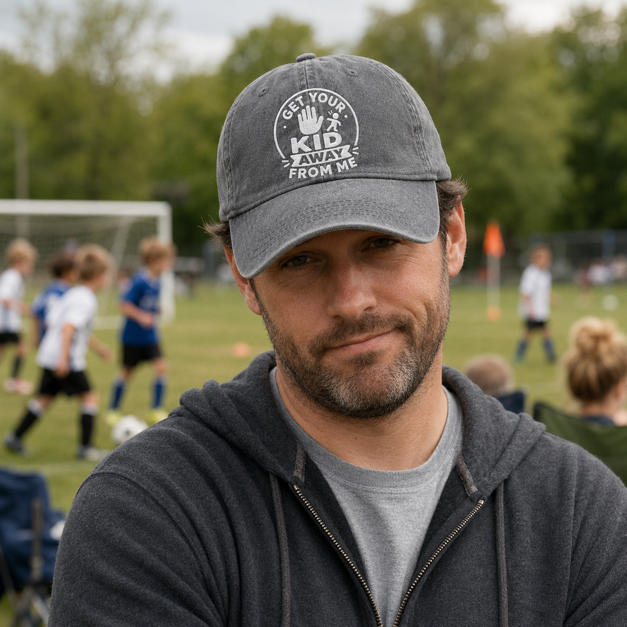 Get Your Kid Away From Me Washed Cap - Washed Cap - alternate angle