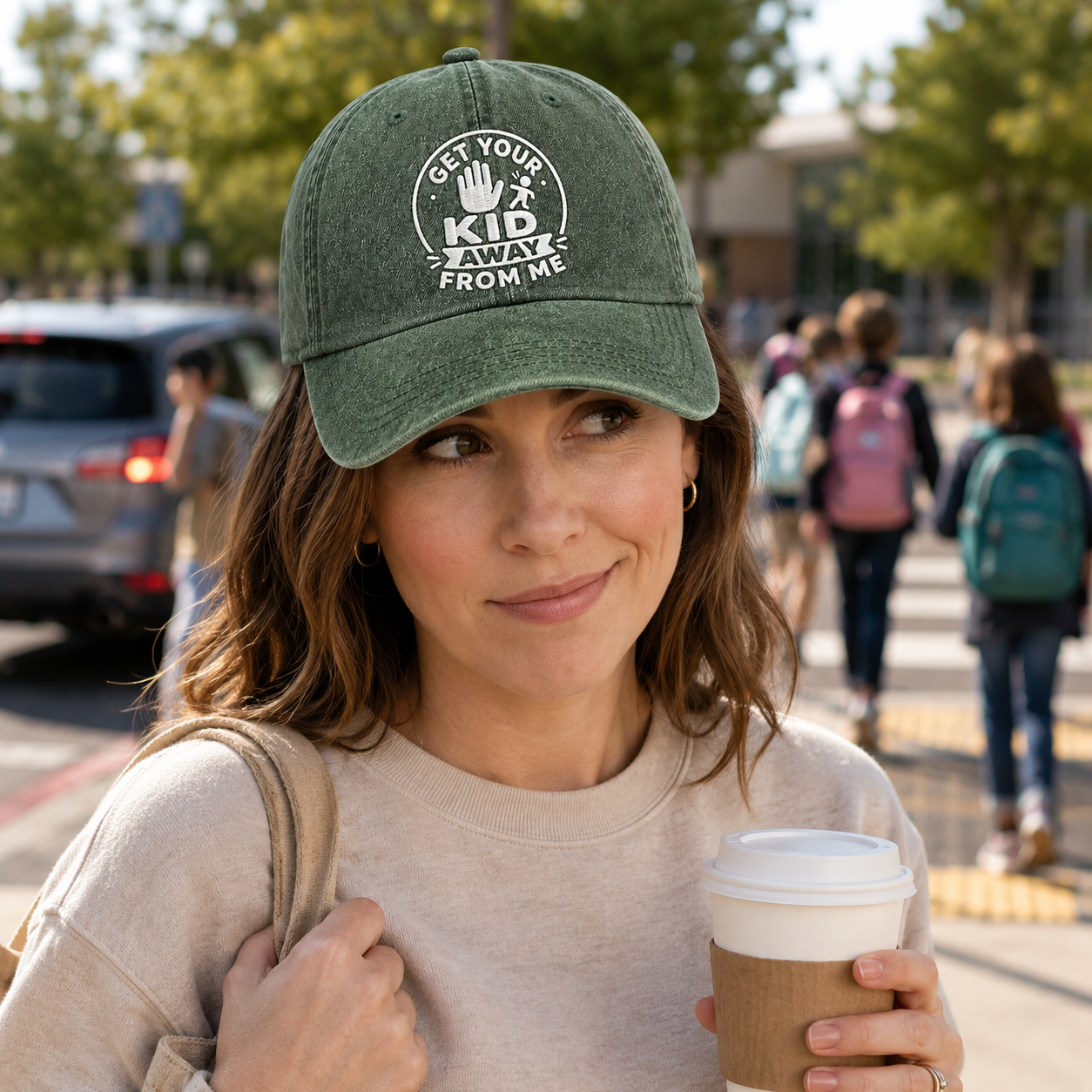 Get Your Kid Away From Me Washed Cap - Washed Cap - detail