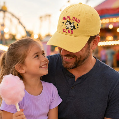 Girl Dad Club Washed Cap - Washed Cap - alternate angle