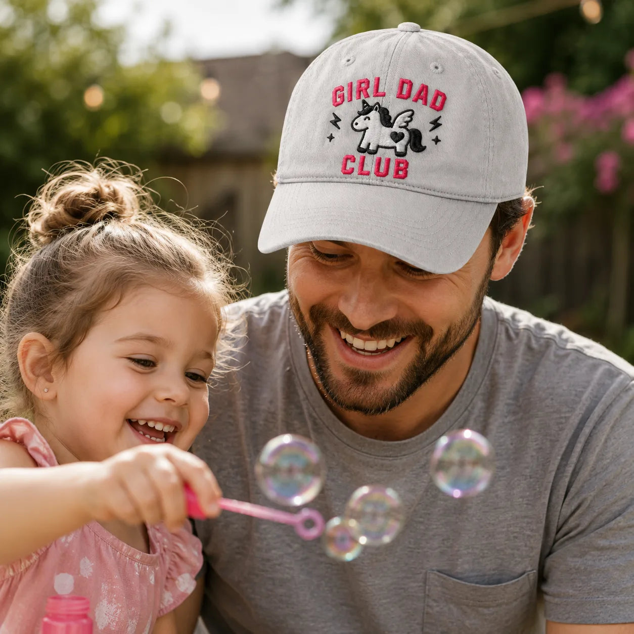 Girl Dad Club Washed Cap - Washed Cap - detail