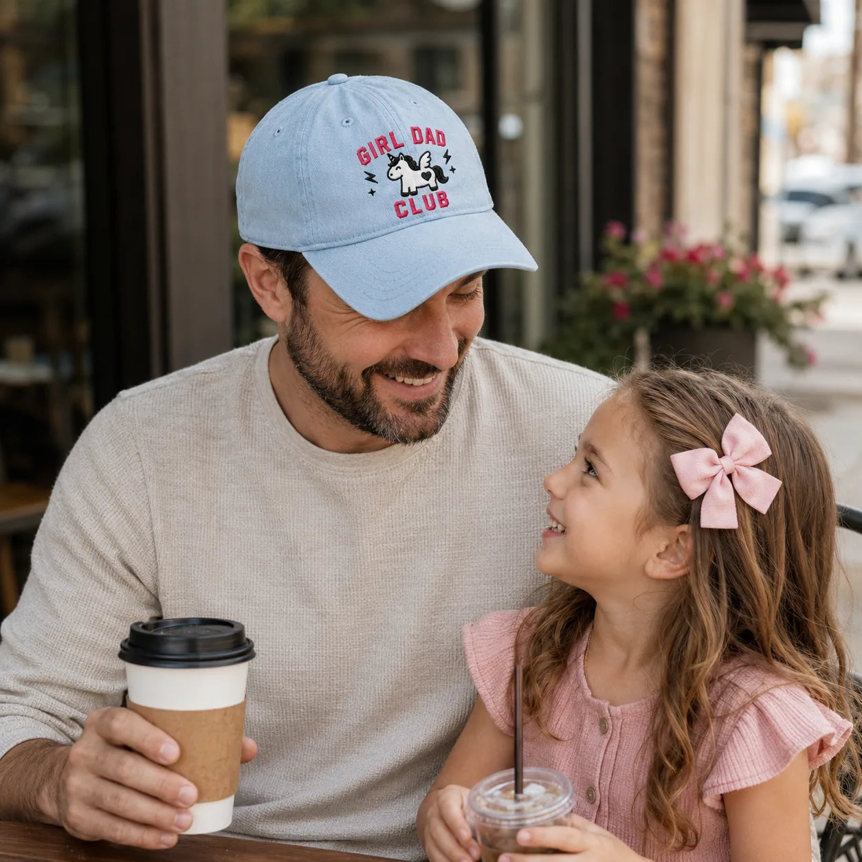Girl Dad Club Washed Cap - Washed Cap - lifestyle