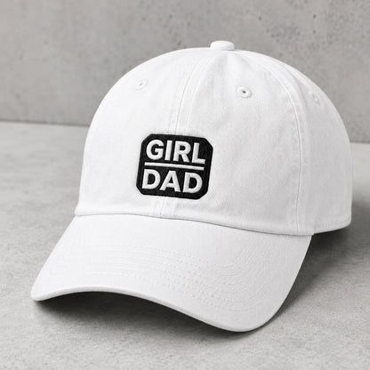 Girl Dad Embroidered Shower Washed Cap - washed cap - lifestyle