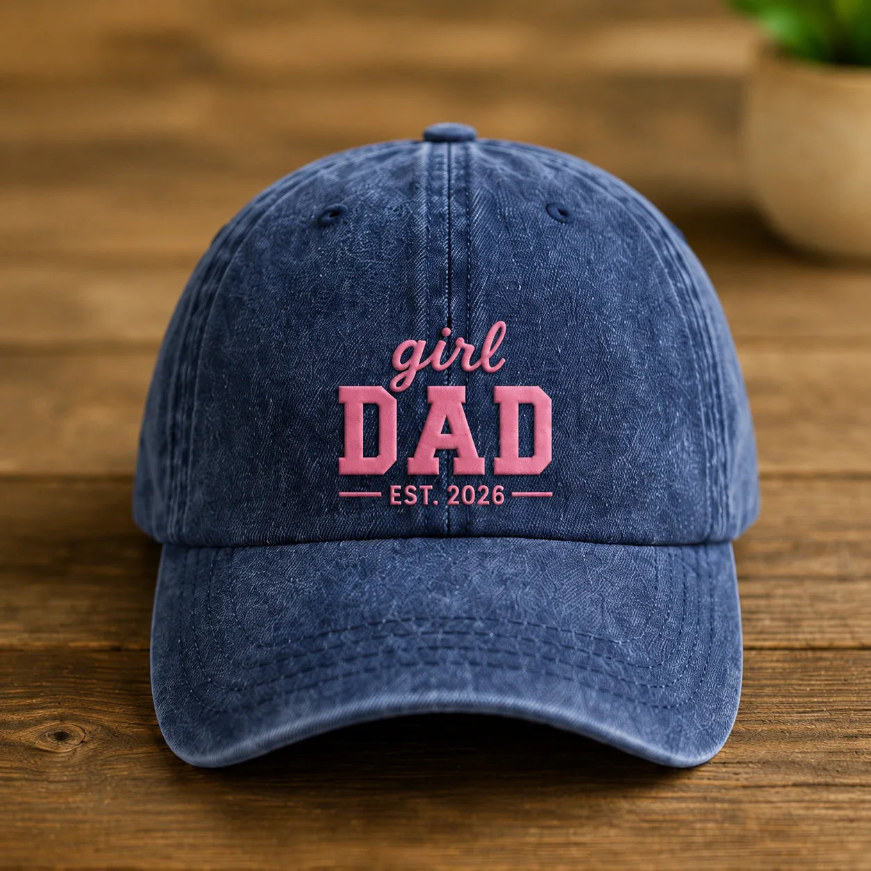 Girl Dad Est. 2026 Washed Baseball Cap II - washed cap - lifestyle