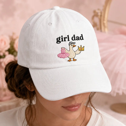 Girl Dad Goose Washed Cap - washed cap - alternate angle