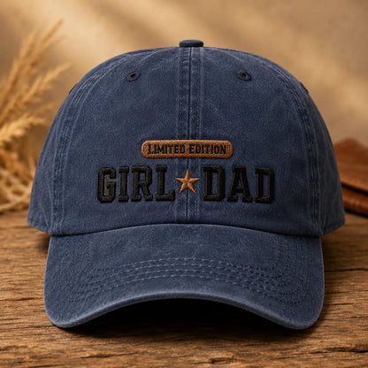 Girl Dad Limited Edition Washed Cap - washed cap - side view