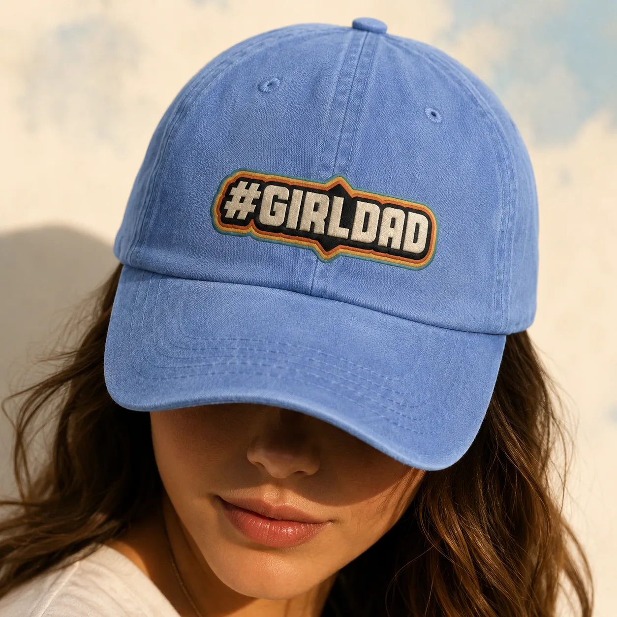 #Girldad Washed Cap - washed cap - alternate angle