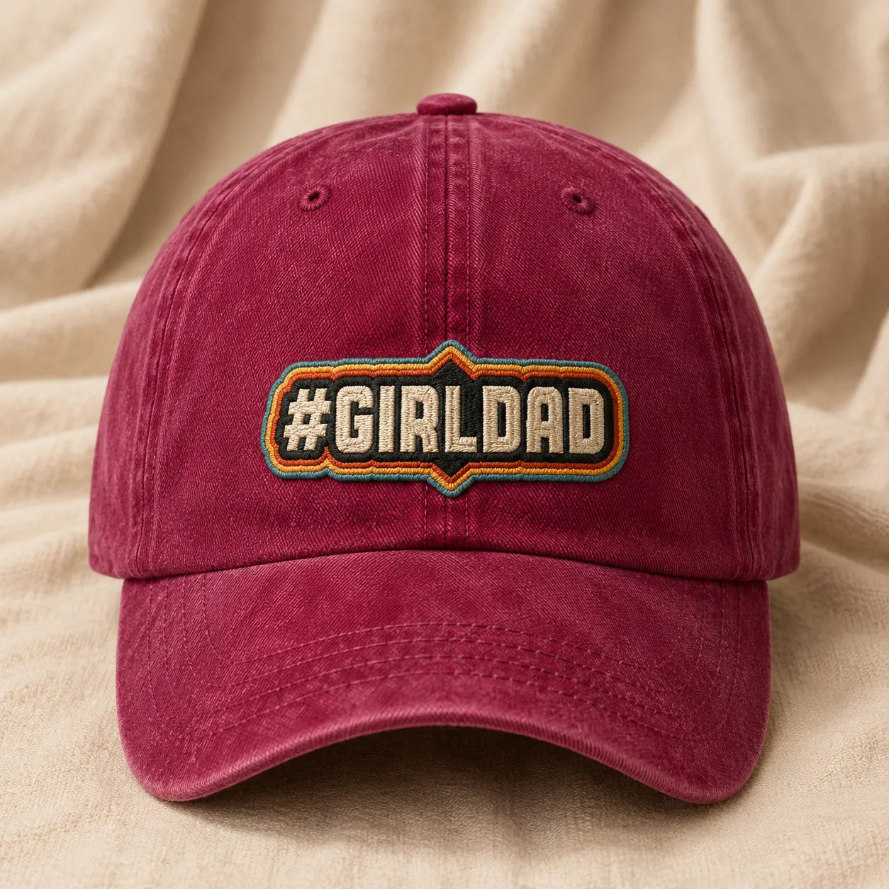 #Girldad Washed Cap - washed cap - lifestyle