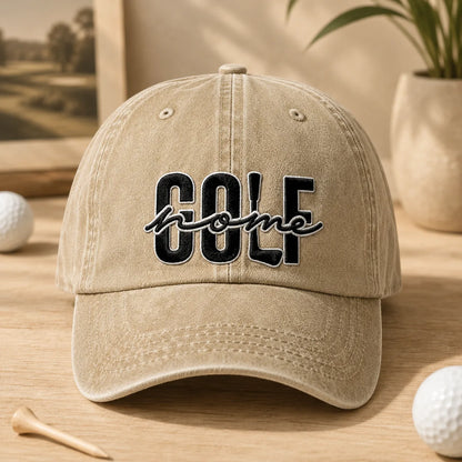 Golf Home Washed Cap - washed cap - front view