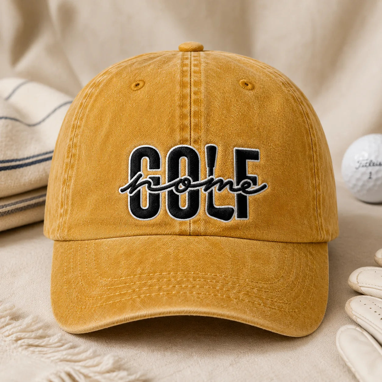 Golf Home Washed Cap - washed cap - lifestyle