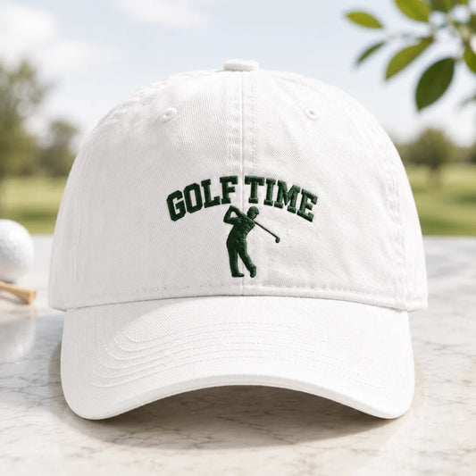 Golf Time Washed Cap - washed cap - front view