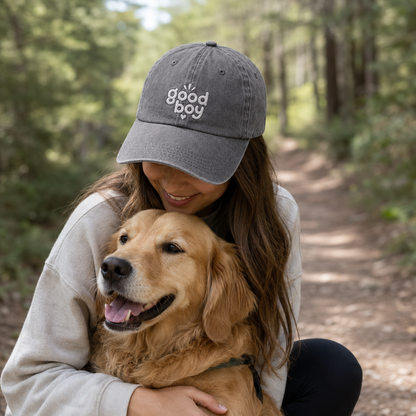 Good Boy Embroidered Washed Cap - Washed Cap - alternate angle