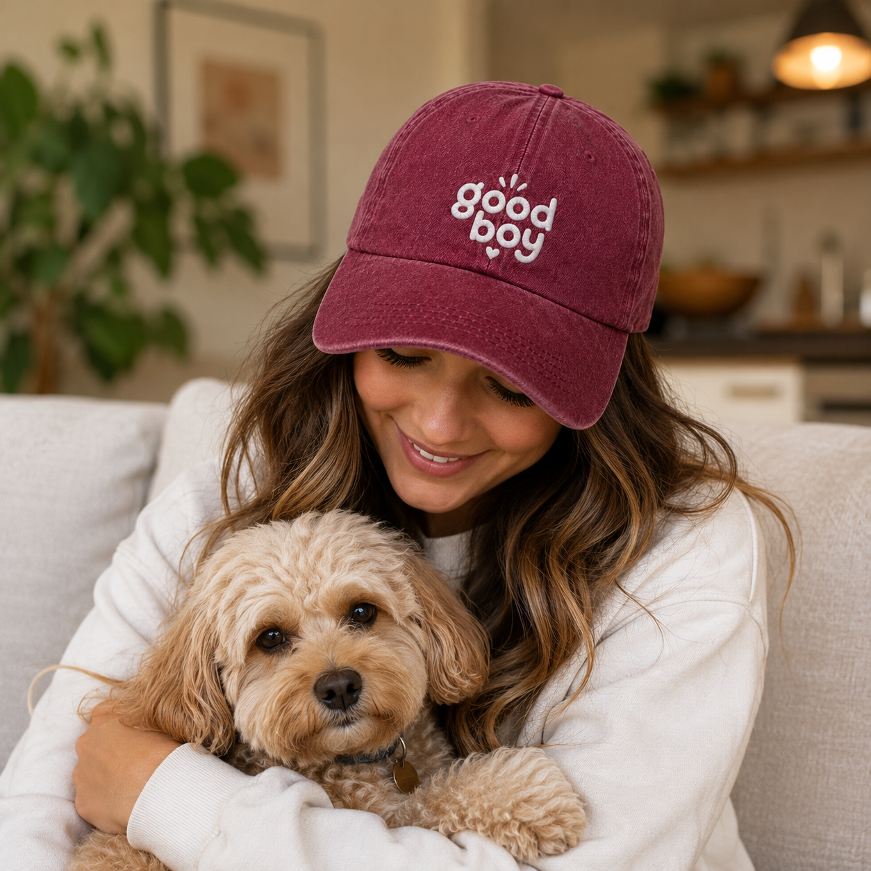Good Boy Embroidered Washed Cap - Washed Cap - lifestyle