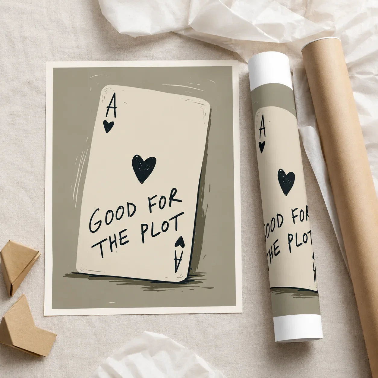 Good for the Plot Wall Art Decor - Wall Art Decor - back view
